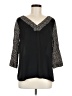 Skies Are Blue 100% Polyester Black 3/4 Sleeve Blouse Size M - photo 1