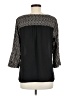Skies Are Blue 100% Polyester Black 3/4 Sleeve Blouse Size M - photo 2
