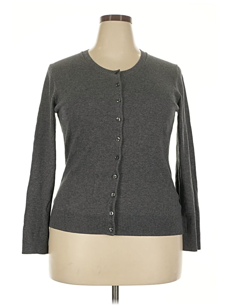 Pre-owned Gap Outlet Cardigan Sweater In Gray