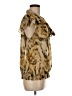 The Limited Animal Print Gold Short Sleeve Blouse Size M - photo 4