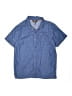 DKNY Solid Blue Short Sleeve Button-Down Shirt Size 10 - 12 - photo 1