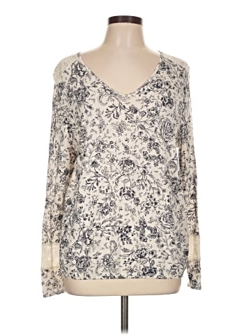 Ruff Hewn Long Sleeve Blouse (view 1)