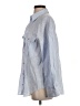 Zara Blue 3/4 Sleeve Button-Down Shirt Size XS - photo 5