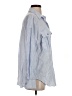 Zara Blue 3/4 Sleeve Button-Down Shirt Size XS - photo 4