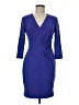 Escada Solid Blue Cocktail Dress Size EU 38 / US 8 - photo 1