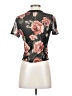 Ginger G. Floral Black Short Sleeve T-Shirt Size S - photo 2