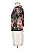 Ginger G. Floral Black Short Sleeve T-Shirt Size S - photo 5
