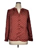 Premise Studio Burgundy Long Sleeve Blouse Size XL - photo 1