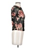 Ginger G. Floral Black Short Sleeve T-Shirt Size S - photo 4