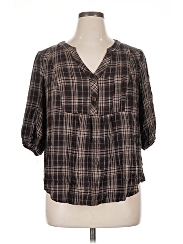 BLOOMCHIC Short Sleeve Blouse (view 1)