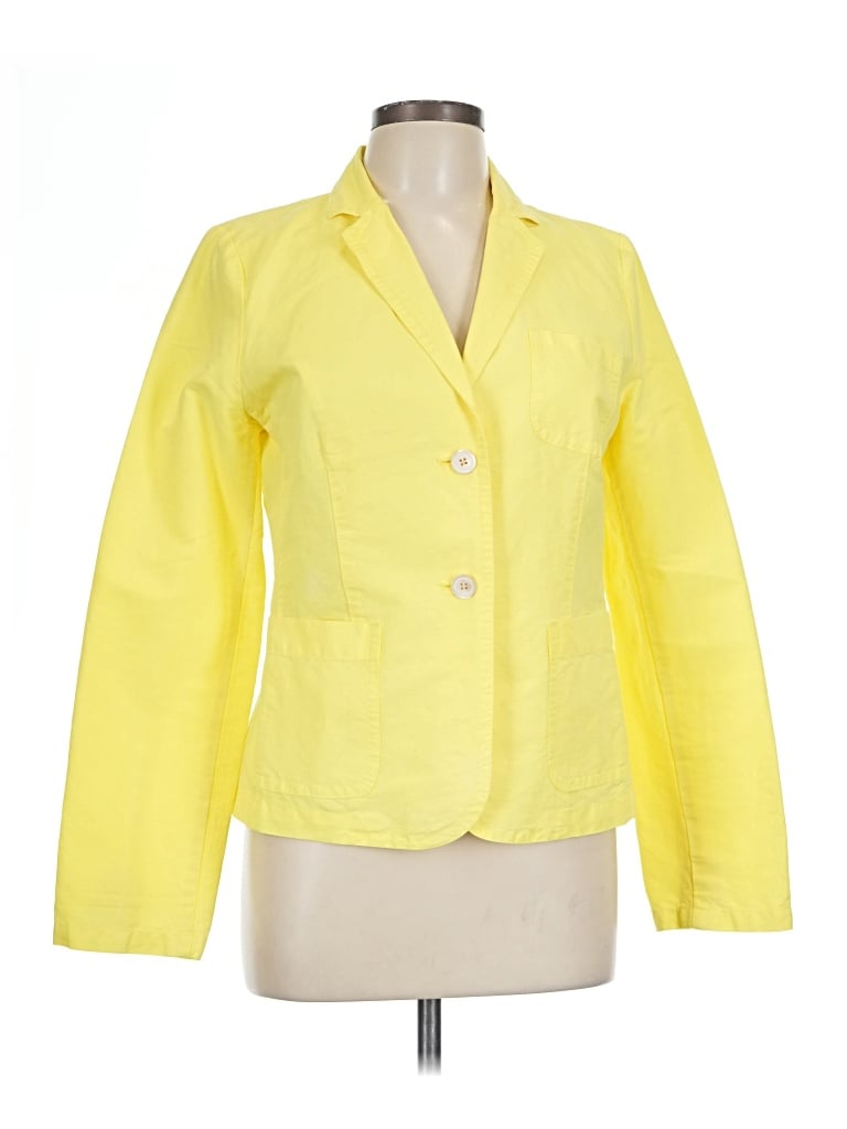 Pre-owned Jcrew Blazer Jacket In Yellow