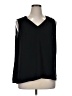 14th & Union 100% Polyester Black Sleeveless Blouse Size 1X - photo 1