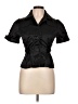 Grifflin Black Short Sleeve Blouse Size L - photo 1