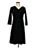 Lands' End Solid Black Casual Dress Size 8 (petite) - photo 1