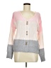 Unbranded 100% Polyester Color Block Pink Cardigan Size M - photo 1