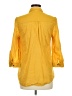 Fei Yellow 3/4 Sleeve Button-Down Shirt Size 6 - photo 2