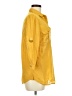Fei Yellow 3/4 Sleeve Button-Down Shirt Size 6 - photo 4