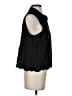 Aqua 100% Cotton Black Sleeveless Button-Down Shirt Size S - photo 4