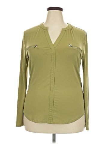 INC International Concepts Long Sleeve Blouse (view 1)