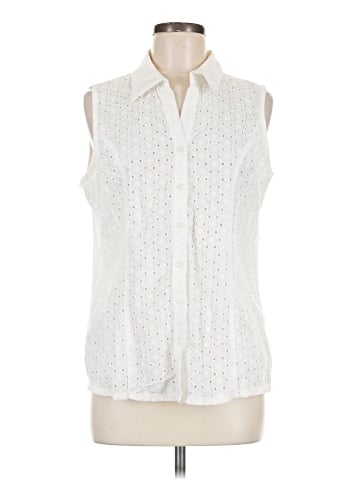 Cathy Sleeveless Button-Down Shirt (view 1)