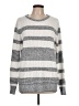 Pink Clover 100% Polyester Stripes Silver Pullover Sweater Size L - photo 1