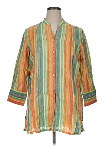 Coldwater Creek 3/4 Sleeve Button-Down Shirt (view 1)