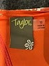 Taylor 100% Polyester Paisley Orange Cocktail Dress Size 12 - photo 7