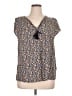 Old Navy 100% Rayon Blue Short Sleeve Blouse Size XL - photo 1
