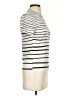 Theory Stripes Ivory Short Sleeve Turtleneck Size S - photo 4