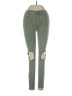 Free People Color Block Green Jeans Size 24 waist - photo 1