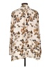 Free People 100% Polyester Ivory Long Sleeve Blouse Size L - photo 2