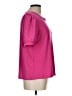 CeCe Pink Short Sleeve Top Size L - photo 4