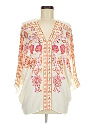 Rose + Olive 3/4 Sleeve Blouse (view 1)