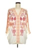 Rose + Olive 100% Polyester Ivory 3/4 Sleeve Blouse Size M - photo 1