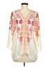 Rose + Olive 100% Polyester Ivory 3/4 Sleeve Blouse Size M - photo 2