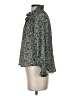 Tuckernuck 100% Polyester Floral Teal Long Sleeve Blouse Size S - photo 5