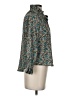 Tuckernuck 100% Polyester Floral Teal Long Sleeve Blouse Size S - photo 4