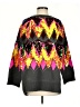 Zara 100% Polyester Print Black Pullover Sweater Size S - photo 1