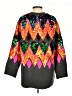 Zara 100% Polyester Print Black Pullover Sweater Size S - photo 2