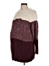 Isabel Maternity Color Block Burgundy Pullover Sweater Size Lg Maternity - photo 1