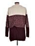Isabel Maternity Color Block Burgundy Pullover Sweater Size Lg Maternity - photo 2