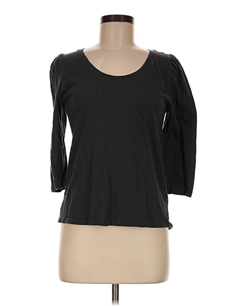 Pre-owned 24/7 Maurices 3/4 Sleeve T-shirt In Black