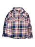 Lands' End Plaid Blue Long Sleeve Button-Down Shirt Size 10 - 12 - photo 1
