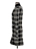 Pink Rose Houndstooth Black Casual Dress Size M - photo 5