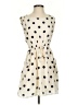 J.Crew Polka Dots Ivory Casual Dress Size 00 - photo 1