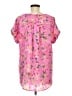 Heimish U.S.A 100% Polyester Pink Short Sleeve Blouse Size M - photo 2