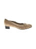 Saks Fifth Avenue Tan Heels Size 8 1/2 - photo 1