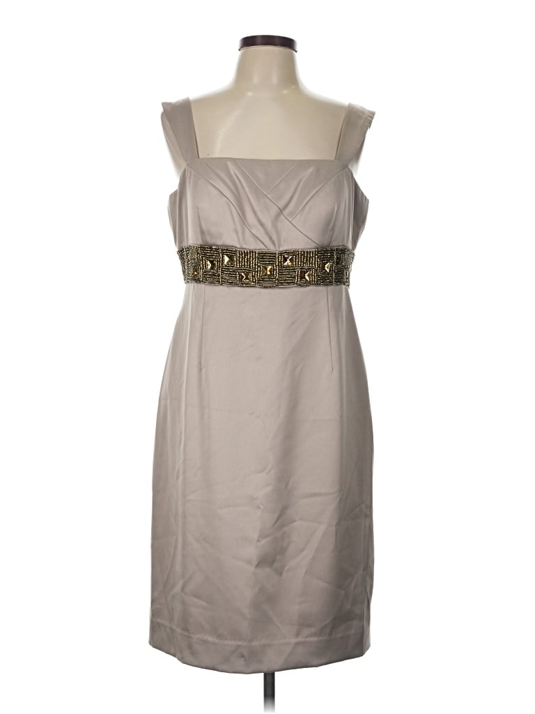Pre-owned Antonio Melani Cocktail Dress In Tan