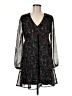 K. Jordan 100% Polyester Paisley Black Casual Dress Size M - photo 1
