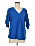 Shein Blue 3/4 Sleeve Blouse Size 8 - 10 - photo 1